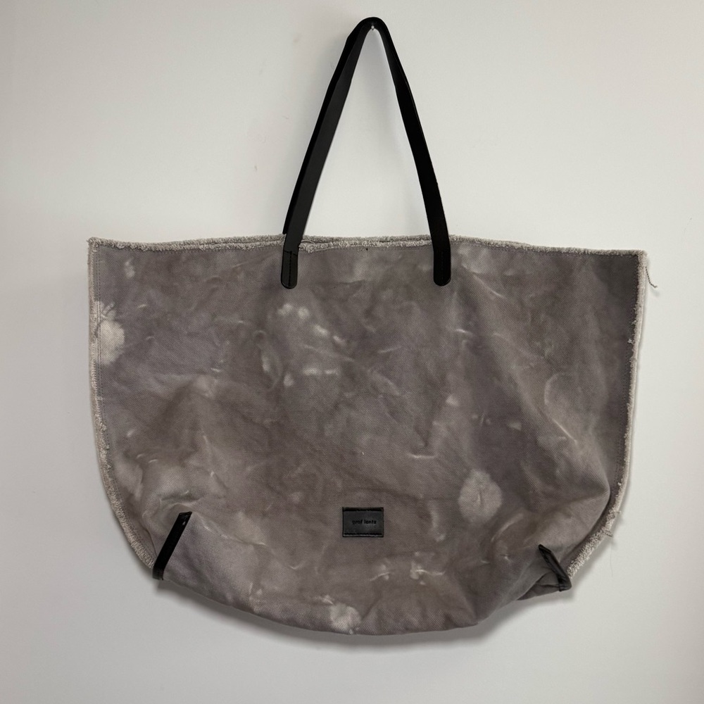 Graf Lantz Hana Tie Dye Canvas Boat Bag - stone